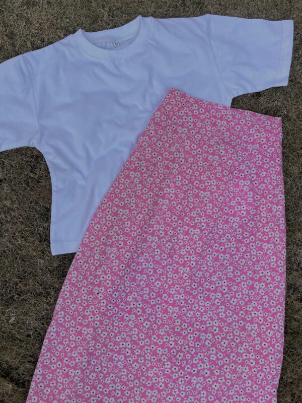 Korean Style Blossom Pink Skirt